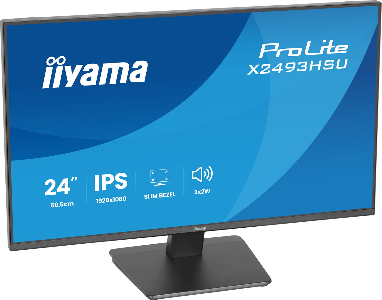 iiyama ProLite X2493HSU-B1 computer monitor 60.5 cm (23.8") 1920 x 1080 pixels Full HD LED Black