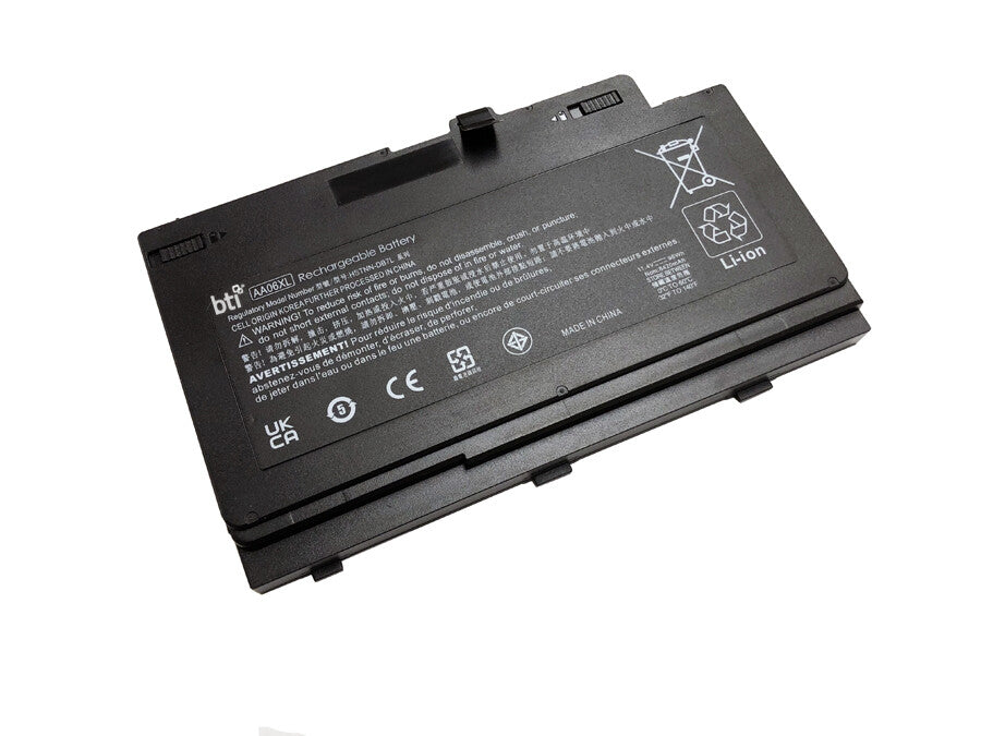 BTI 96Wh cell 852527-242 compatible battery for HP - COMPAQ ZBOOK 17 G3 ZBOOK 17 G4(Y6K36EA) ZBOOK 17 G4(1RR26ES) ZBOOK 17 G4(1RR15EA)