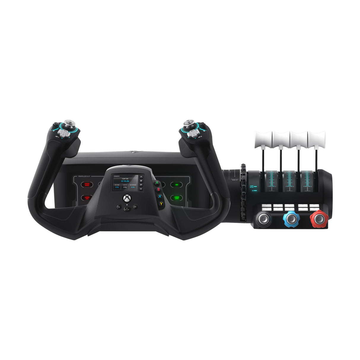 Turtle Beach VelocityOne Flight Universal Control System with Yoke Handle, Throttle Quadrant, Trim Wheel and Rudder Controls - Xbox Series X or S, Xbox One and Windows