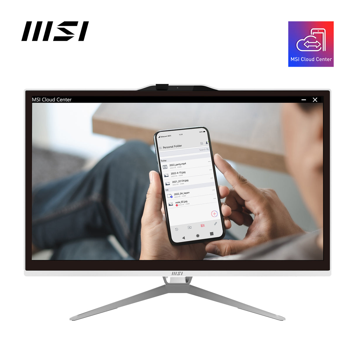 MSI Pro AP222T 13M Intel Pentium Gold G7400 All in One PC, (4GB RAM, 128GB SSD, Windows 11PRO), 21.5 Inch 10-point touch Screen/UHD Graphics/Type-C/COM Port/Dual LAN/HDMI/WiFi 5/BT 5.1/VESA/SD Card Reader