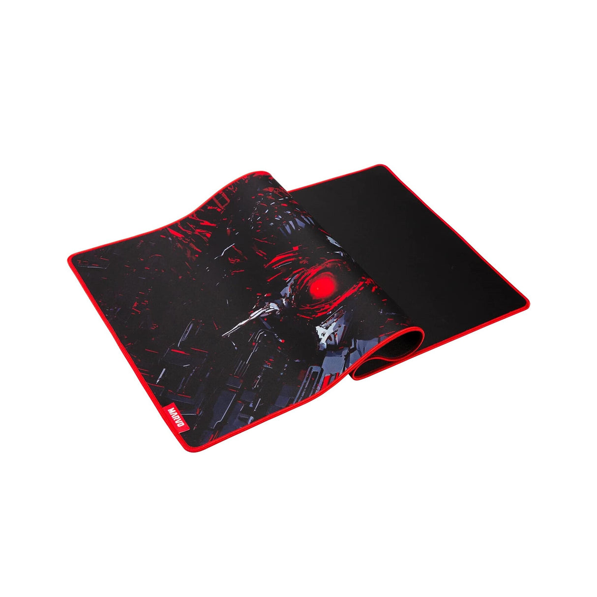 Marvo Scorpion G51 Noob XL Extra Large Size Non-Slip Microfibre Gaming Surface Mat (Black) Gaming mouse pad Black, Red