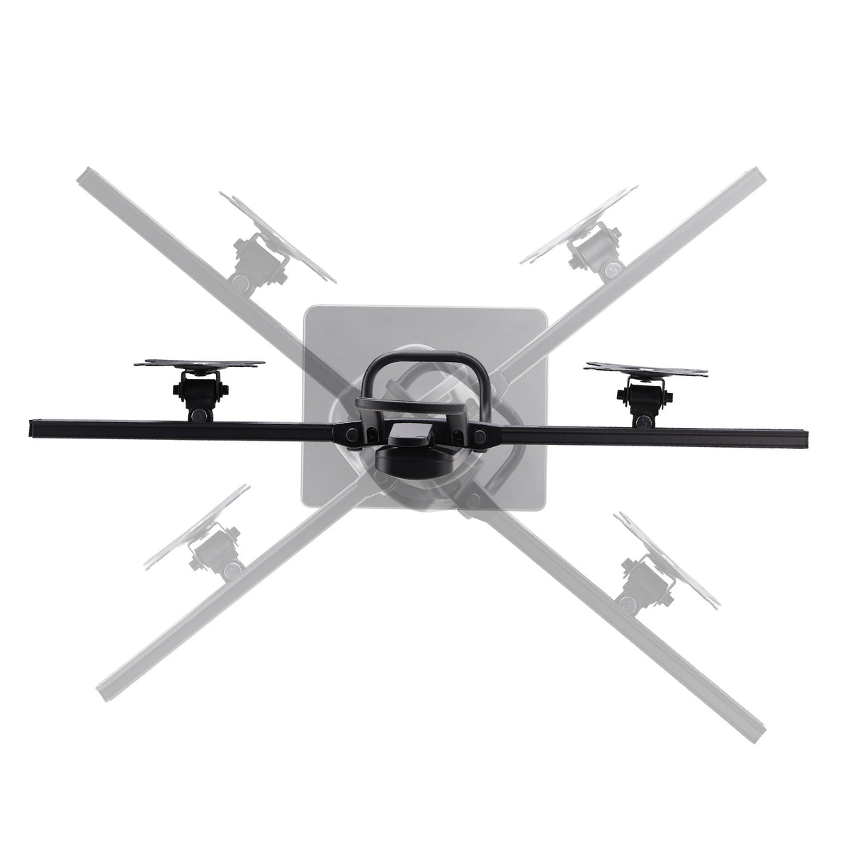 StarTech.com Crossbar Dual Monitor Desk Stand For Double 27-inch Screens, VESA Mount 75x75/100x100, Toolless Height Adjustment, Up To 13.2lb (6kg) Per Display