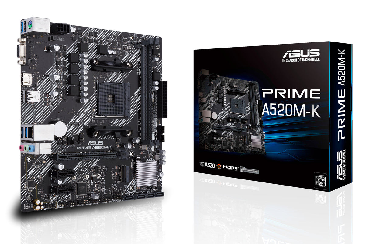 ASUS PRIME A520M-K AMD A520 Socket AM4 micro ATX