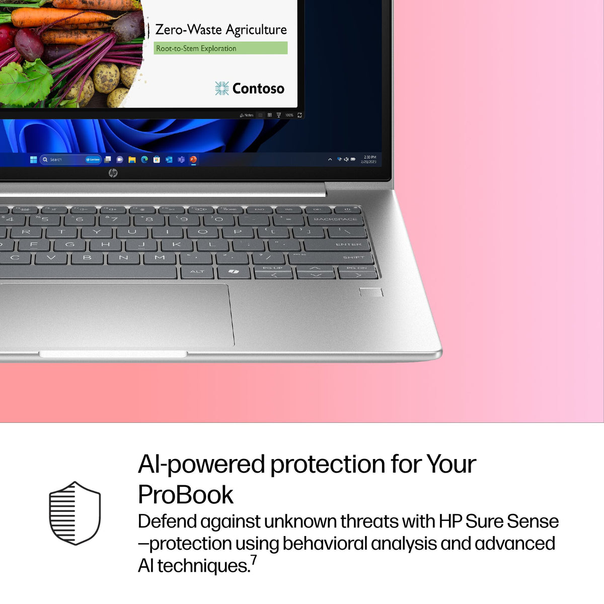 HP ProBook 4 14 G1i AI Intel Core Ultra 5 225U Laptop 35.6 cm (14") WUXGA 16 GB DDR5-SDRAM 512 GB SSD Wi-Fi 6E (802.11ax) Windows 11 Pro AI PC Silver