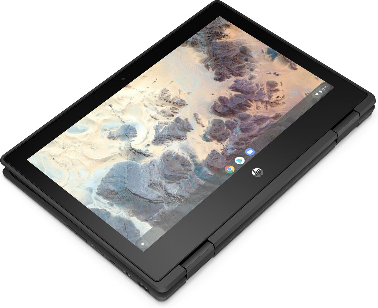 HP Chromebook x360 11 G4 Intel® Celeron® N4500 29.5 cm (11.6") Touchscreen HD 4 GB LPDDR4x-SDRAM 32 GB eMMC Wi-Fi 6 (802.11ax) ChromeOS Black