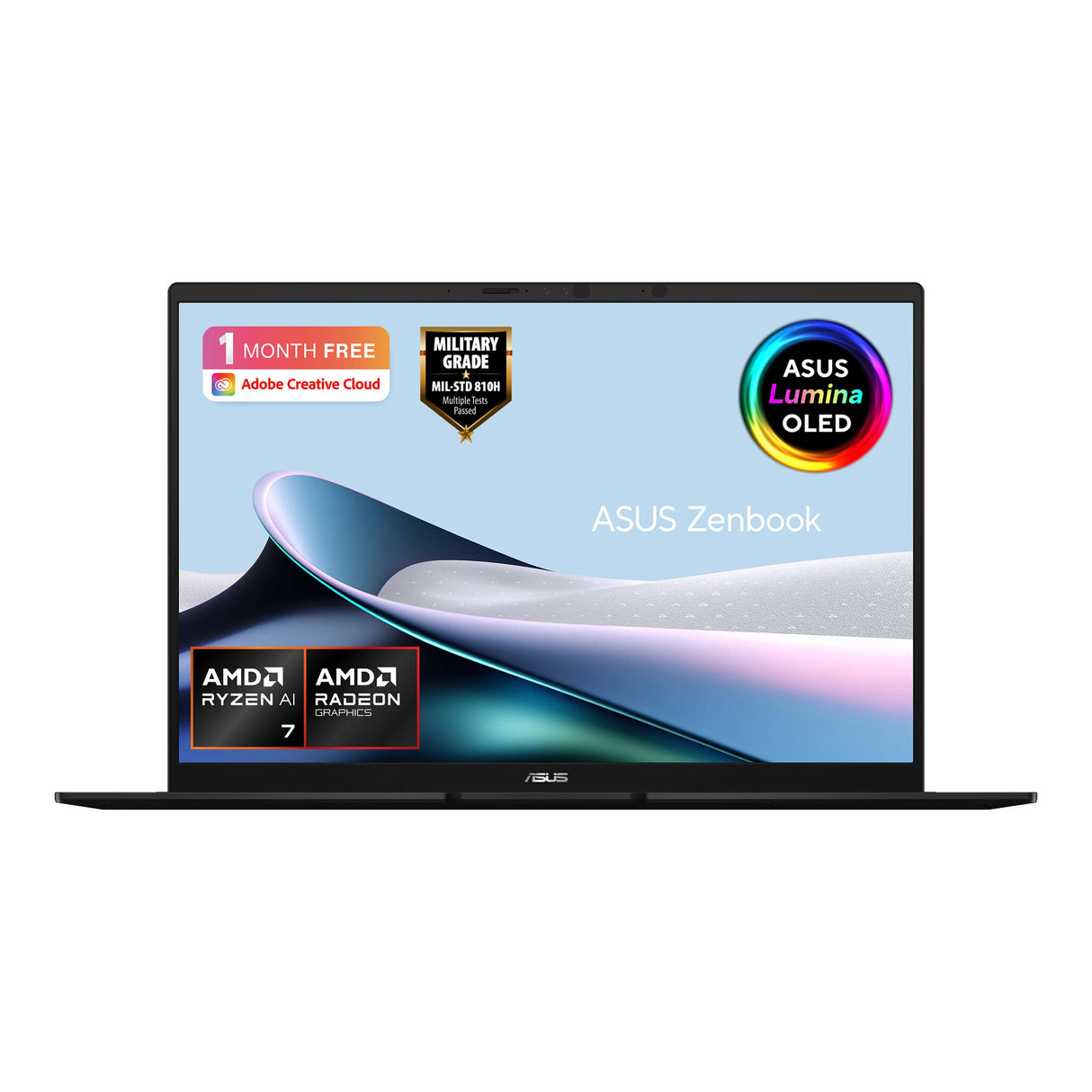 ASUS Zenbook 14 OLED UM3406GA-QD004W Copilot+ PC AMD Ryzen™ AI 7 445 Laptop 35.6 cm (14") WUXGA 16 GB LPDDR5x-SDRAM 1 TB SSD Wi-Fi 6E (802.11ax) Windows 11 Home Black