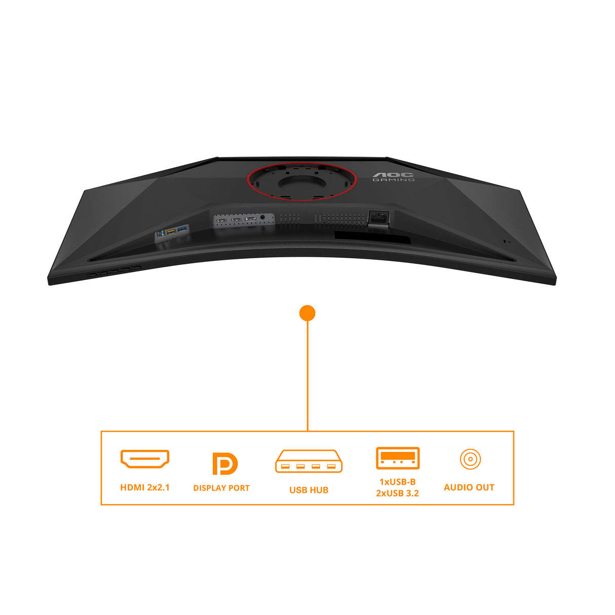 AOC G4 CU34G4Z computer monitor 86.4 cm (34") 3440 x 1440 pixels Wide Quad HD LED Black, Red