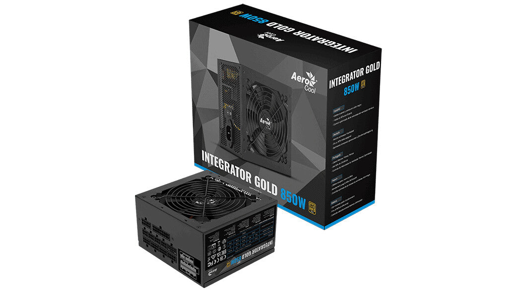 Aerocool Integrator Gold 850W power supply unit 20+4 pin ATX ATX Black