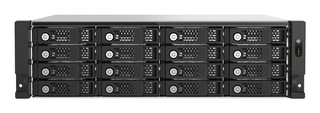 QNAP TL-R1600PES-RP storage drive enclosure HDD/SSD enclosure Black, Grey 2.5/3.5"