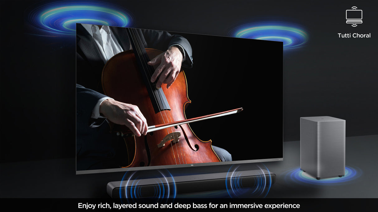 TCL S55HK soundbar speaker Black 2.1 channels 220 W