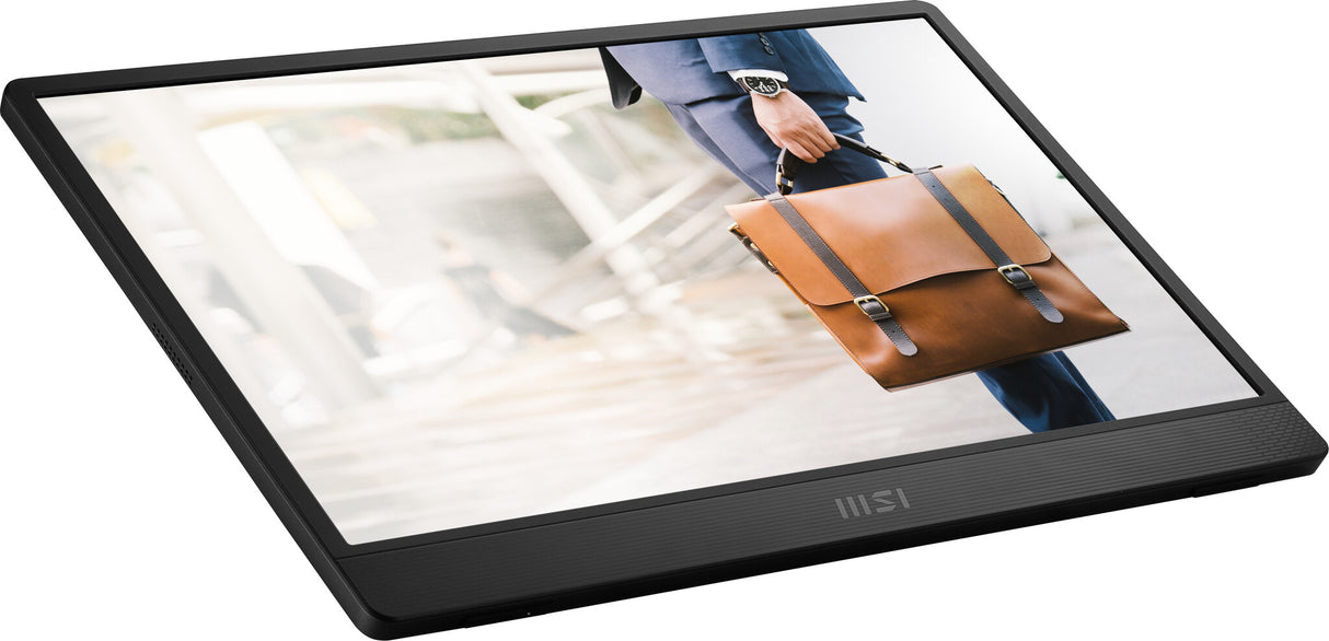 MSI PRO MP161 E2U portable TV/monitor Portable monitor Black 39.6 cm (15.6") LED 1920 x 1080 pixels