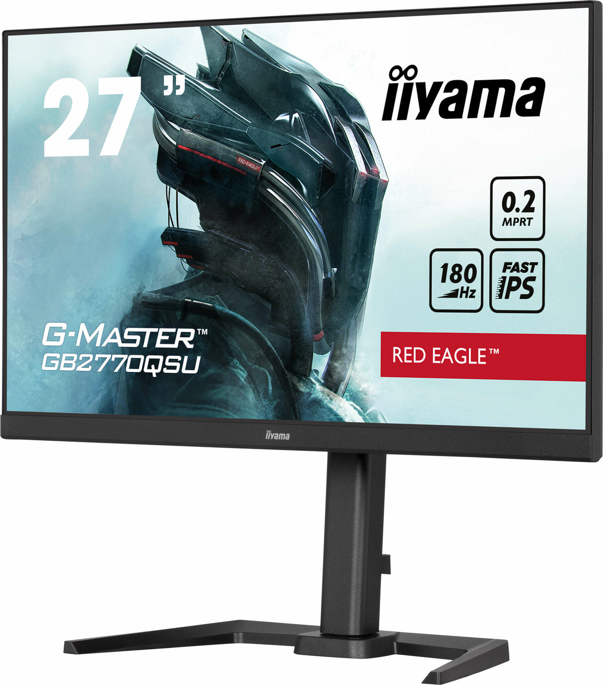 iiyama G-MASTER Unleash your full gaming potential with the Fast IPS GB2770QSU Red Eagle