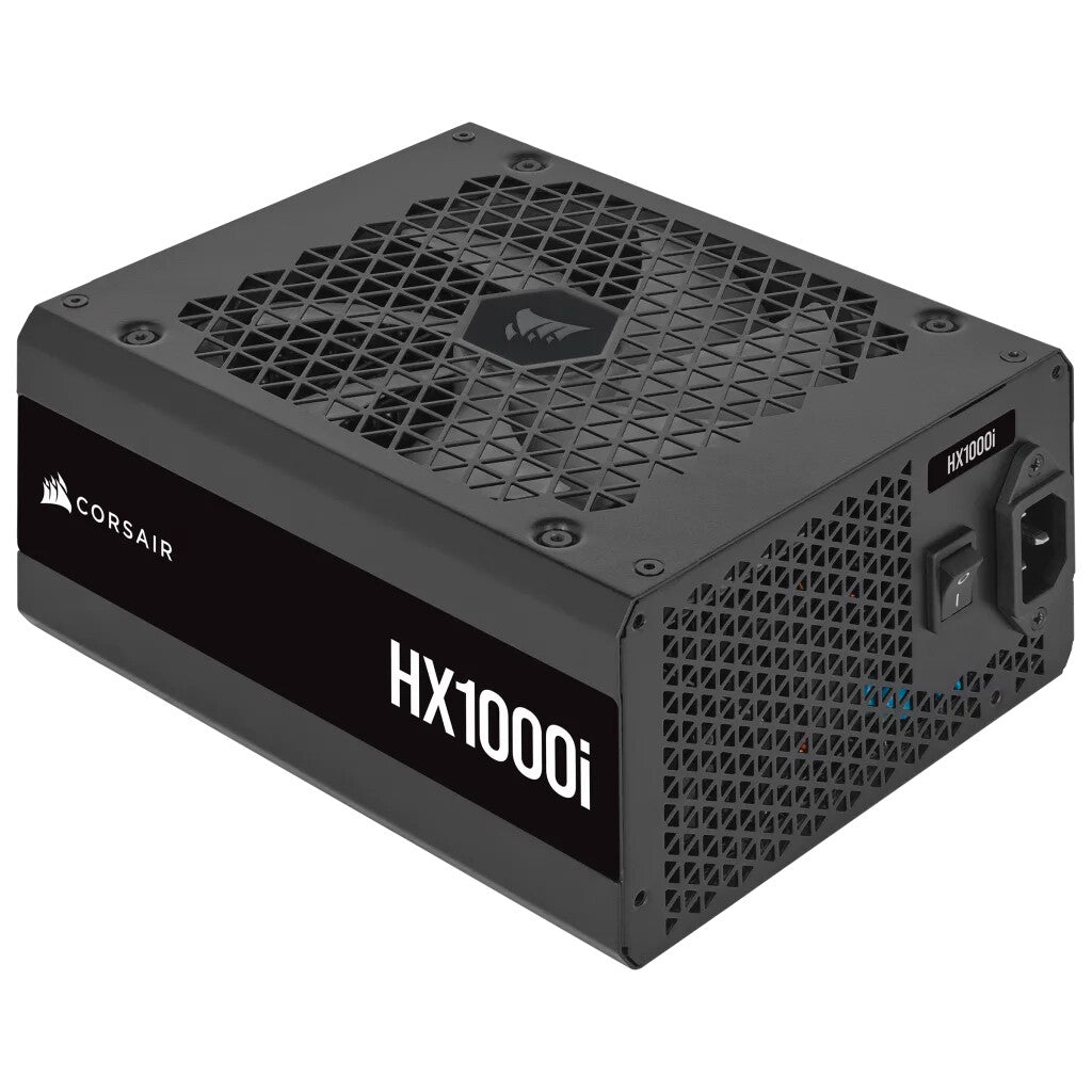 Bloc d'alimentation Corsair 1000 W HX1000i V2, ventilateur dynamique fluide, entièrement modulaire, bruit ultra faible, 80+ Platinum, ATX 3.0, PCIe 5.0