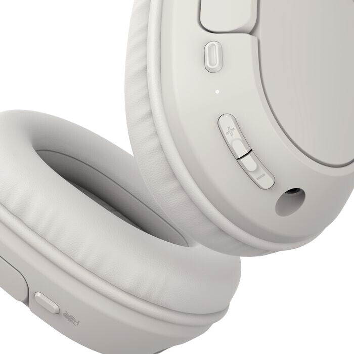 Belkin AUD009HQSA headphones/headset Wireless Head-band Calls/Music USB Type-C Bluetooth Sand