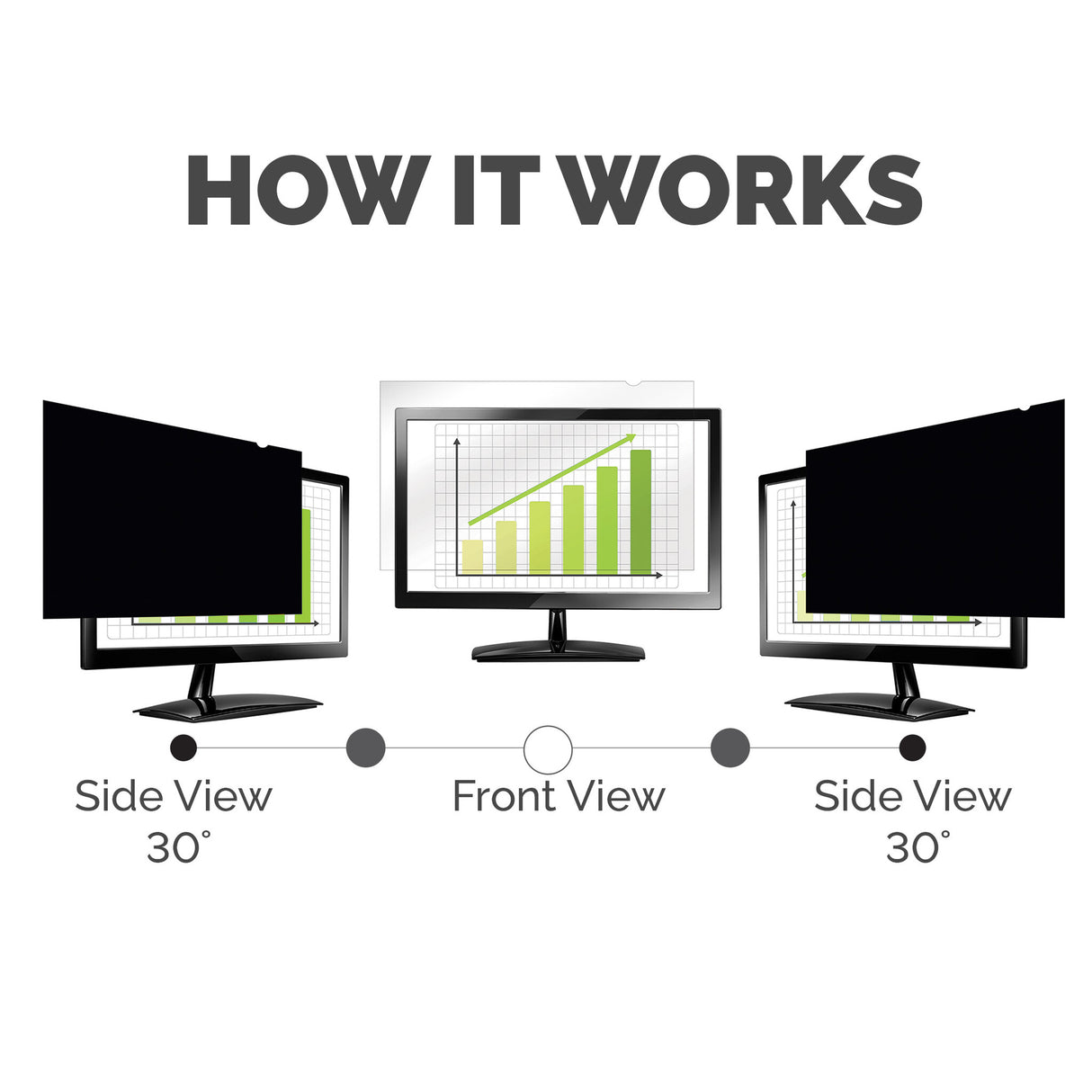 Fellowes PrivaScreen 61 cm (24") Monitor Frameless display privacy filter
