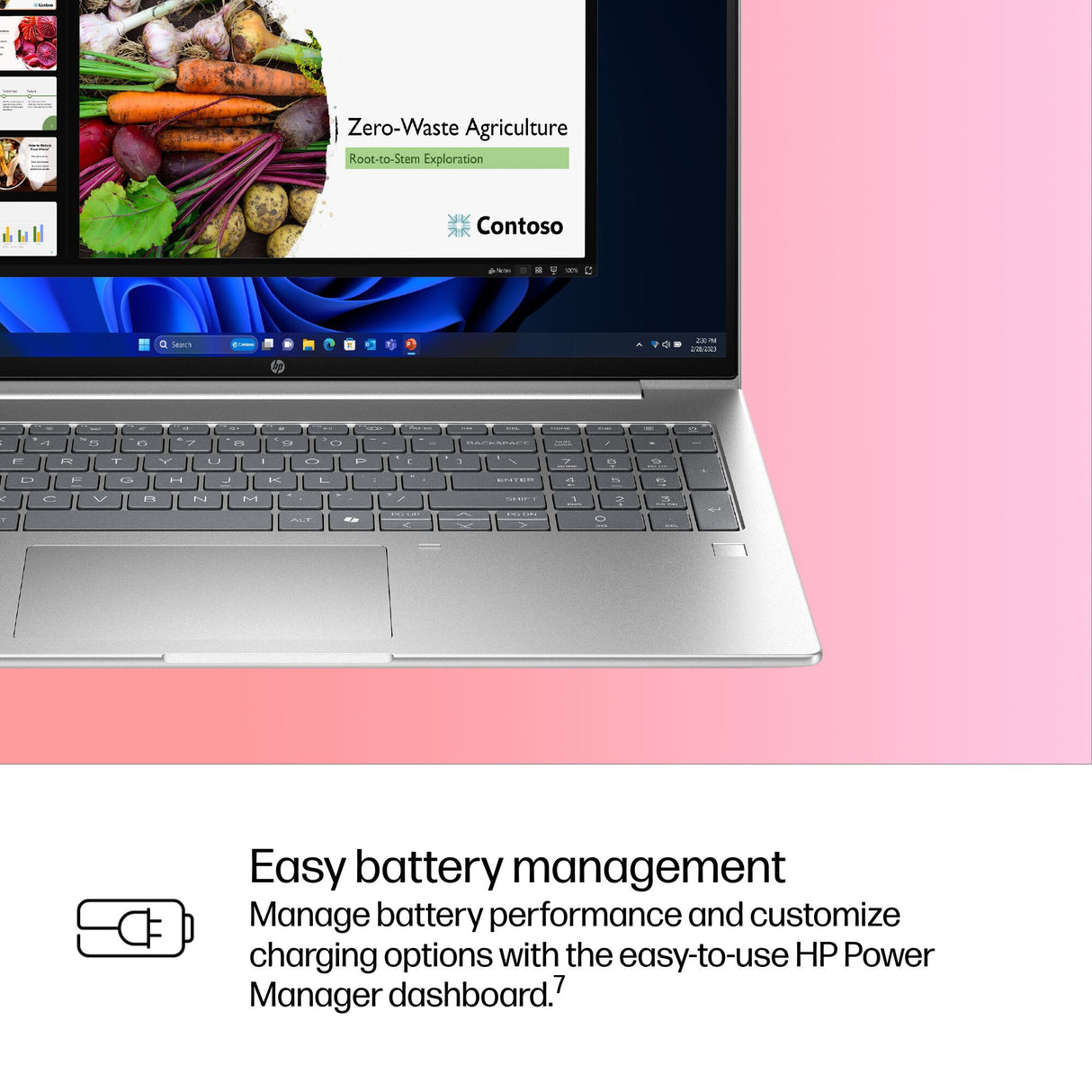 HP ProBook 4 G1iR Intel Core 5 120U Laptop 40.6 cm (16") WUXGA 24 GB DDR5-SDRAM 256 GB SSD Wi-Fi 6E (802.11ax) Windows 11 Pro Silver