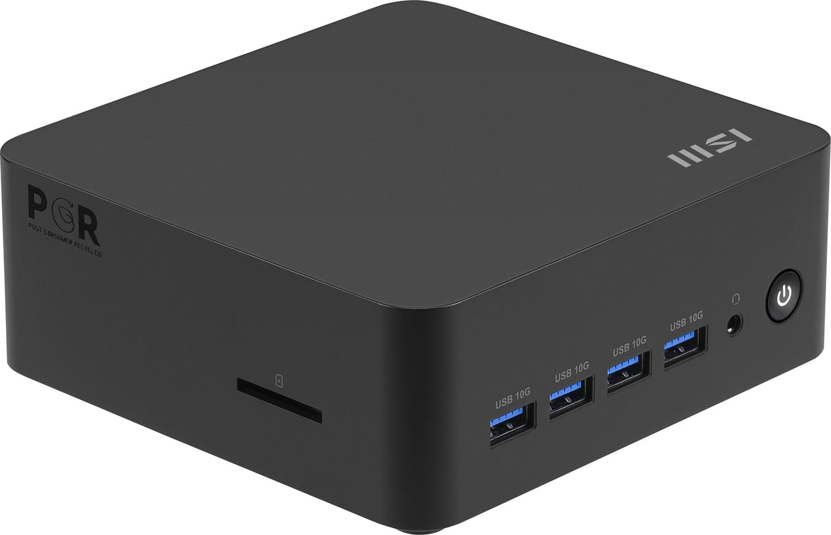 MSI Cubi Z AI 8M AMD Ryzen 7 8845HS, Desktop PC, SFF, Mini Computer, HTPC, (16GB RAM, 1TB Storage, Windows 11 PRO), AMD Radeon Graphics/DDR5/Dual HDMI/Dual LAN/WiFi 6E/BT 5.3/VESA