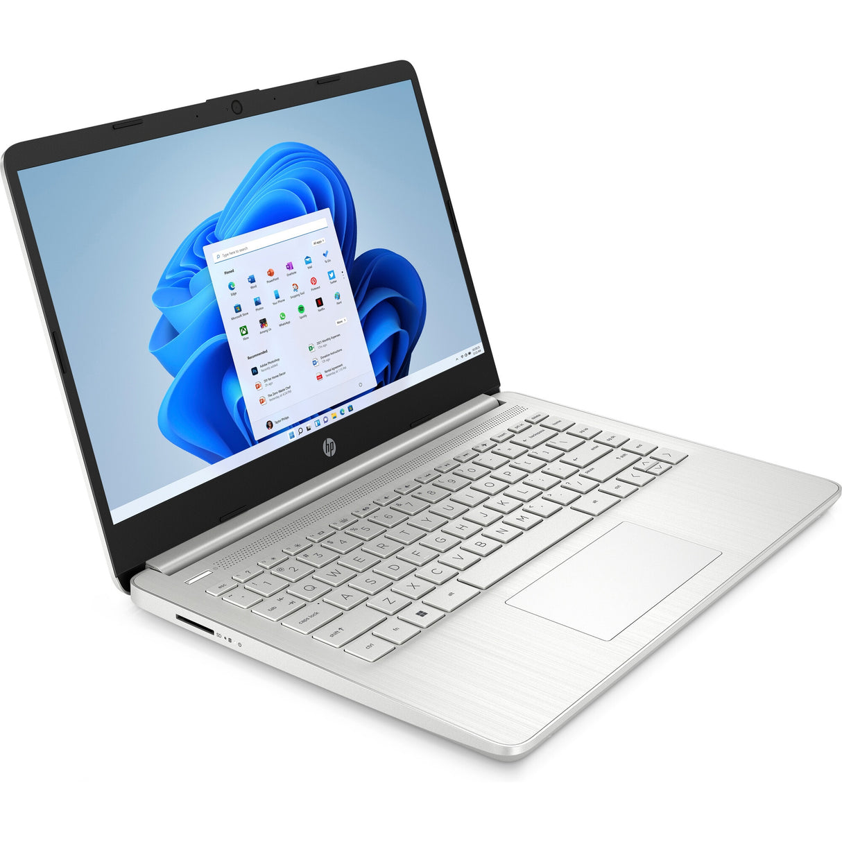 HP 14s-dq5014na Intel® Core™ i7 i7-1255U Laptop 35.6 cm (14") Full HD 8 GB DDR4-SDRAM 512 GB SSD Wi-Fi 5 (802.11ac) Windows 11 Home Silver