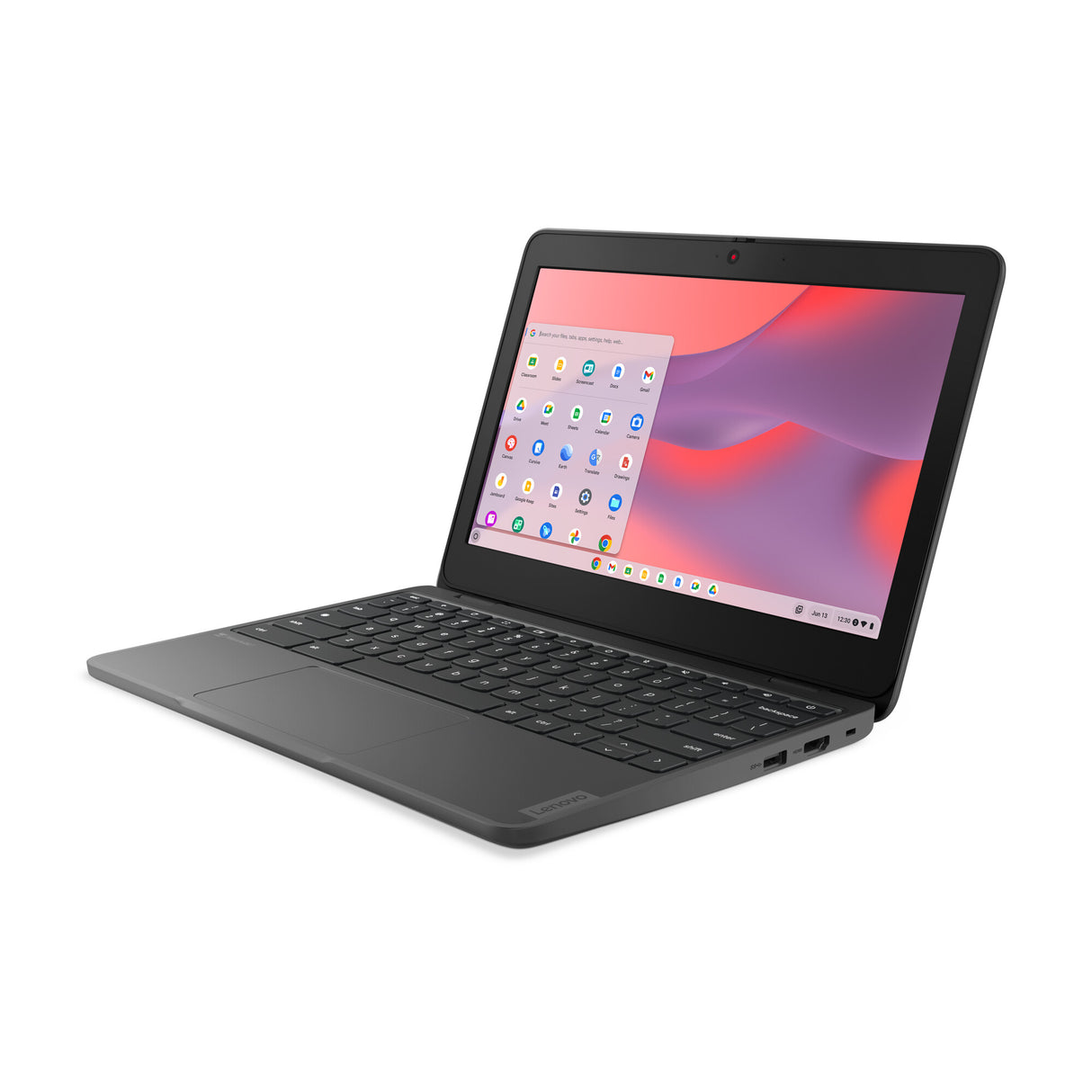 Lenovo 100e Chromebook Gen 4 MediaTek Kompanio 528 29.5 cm (11.6") HD 4 GB LPDDR4x-SDRAM 32 GB eMMC Wi-Fi 6 (802.11ax) ChromeOS English Grey