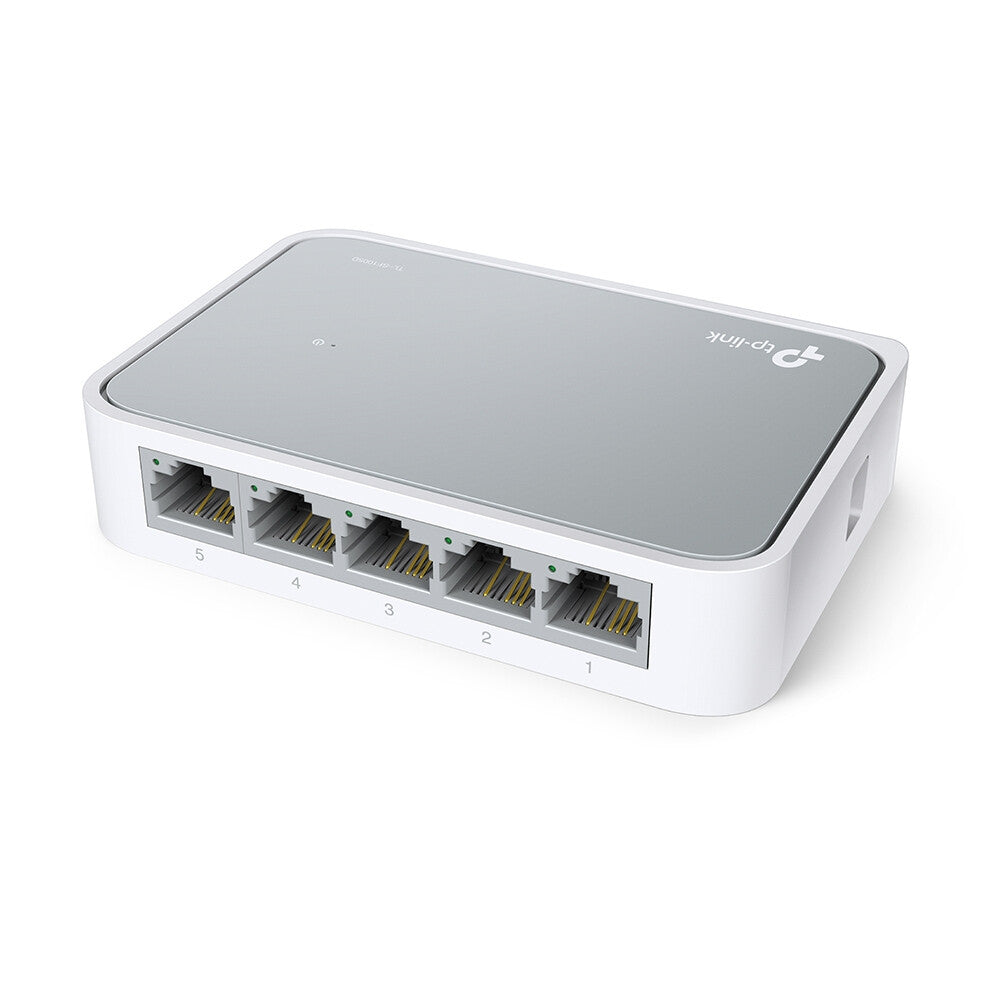 TP-LINK (TL-SF1005D V16) Switch de Escritorio No Administrado de 5 Puertos 10/100Mbps, Caja de Plástico