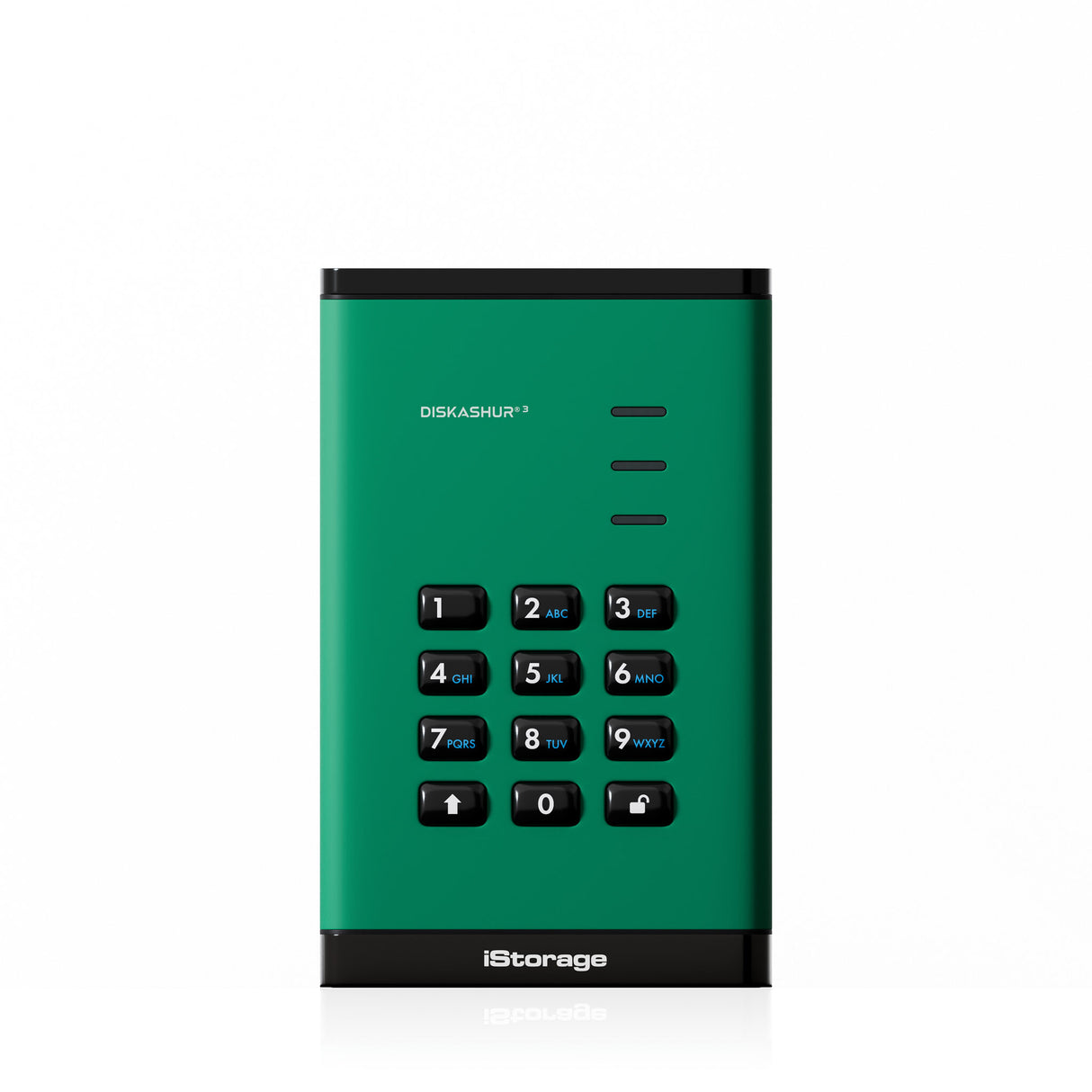 iStorage diskAshur³ SSD 1TB Green | Secure Portable Solid State Drive | FIPS 140-3 Level 3 Complaint |Common Criteria EAL 5+ | PIN protected | AES-XTS 256-bit hardware encryption | GDPR, TAA Compliant | Dust/Water Resistant |