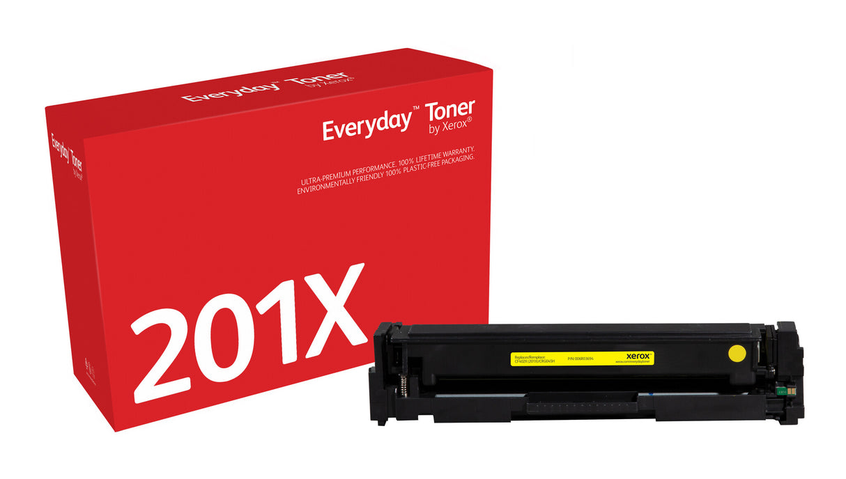 Everyday™ Yellow Toner by Xerox compatible with HP 201X (CF402X), High capacity
