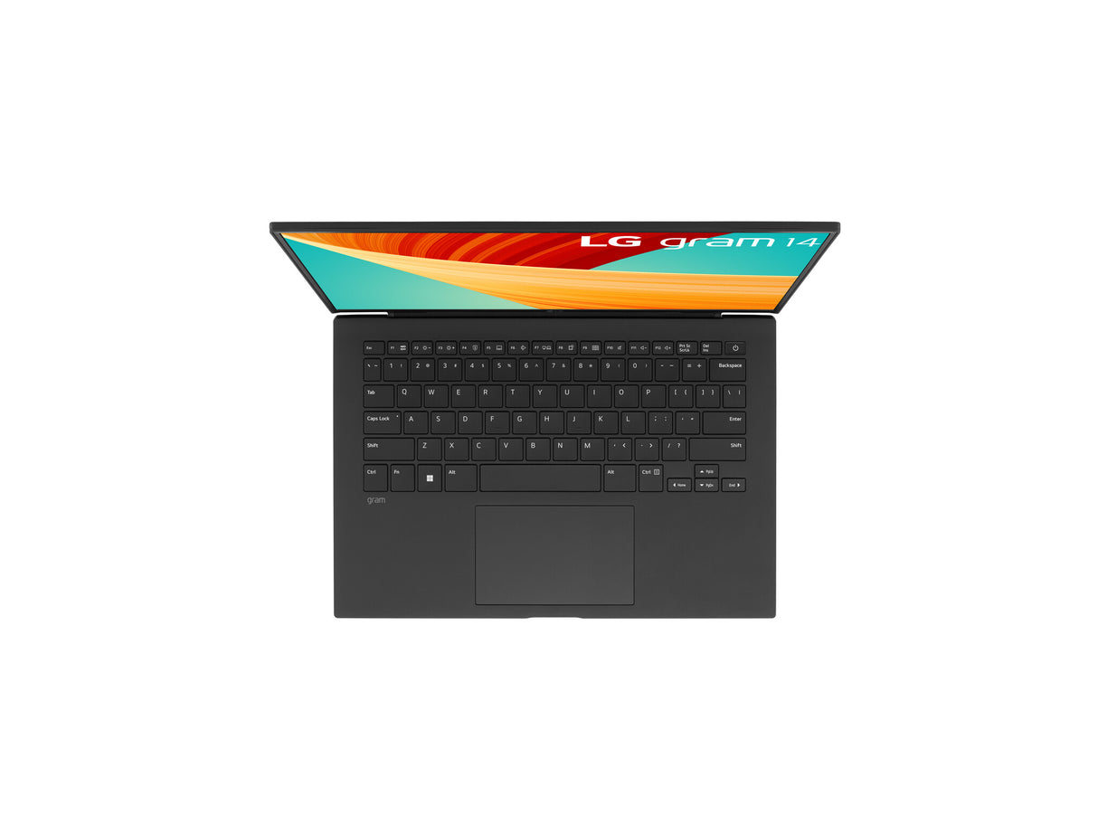 LG Gram 14Z90RU-G.AA55A1 laptop Intel® Core™ i5 i5-1334U 35.6 cm (14") Full HD+ 16 GB LPDDR5-SDRAM 512 GB SSD Wi-Fi 6E (802.11ax) Windows 11 Home Black