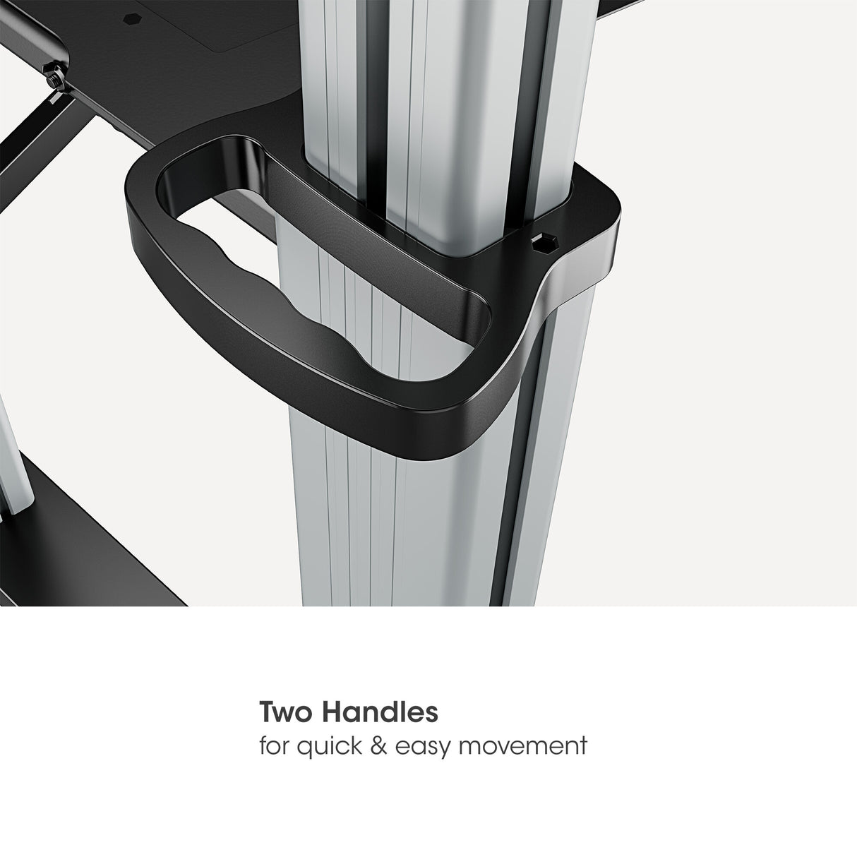 Manhattan Trolley Mount Stand for TV & Monitors, For screens: 37" to 100",VESA compatability:all between 200x200 to 1000x600mm -check the dimensions of the four mounting holes on back of screen to ensure it fits,Max 80kg,Height adjustable 1200 to 1600mm,L