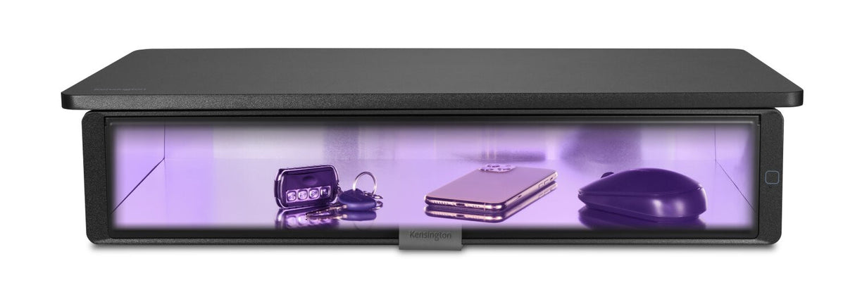 Kensington UVStand™ monitor stand with UVC sanitisation compartment