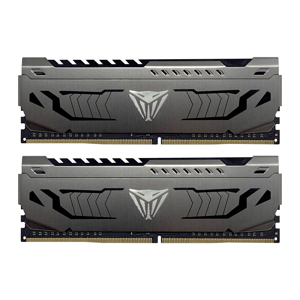 Kit de memoria del sistema Patriot Viper Steel DDR4 de 16 GB (2 x 8 GB) de 3200 MHz con escudo térmico gris plomizo