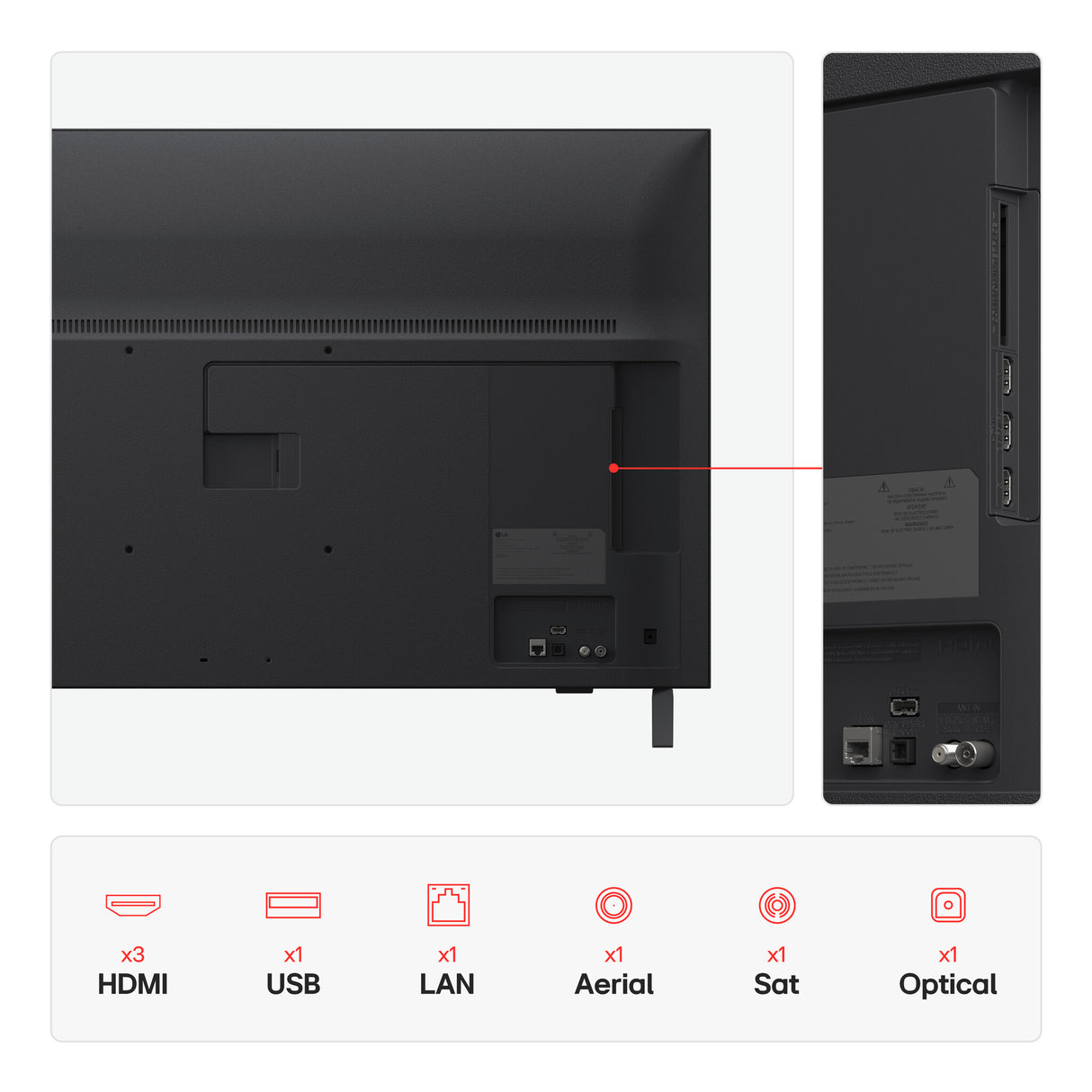 LG 43UA75006LA.AEK TV 109.2 cm (43") 4K Ultra HD Smart TV Wi-Fi Black
