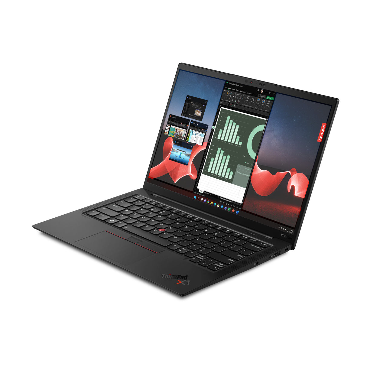 Lenovo ThinkPad X1 Carbon Gen 11 Intel® Core™ i7 i7-1355U Laptop 35.6 cm (14") 2.8K 16 GB LPDDR5-SDRAM 512 GB SSD Wi-Fi 6E (802.11ax) Windows 11 Pro UK English Black