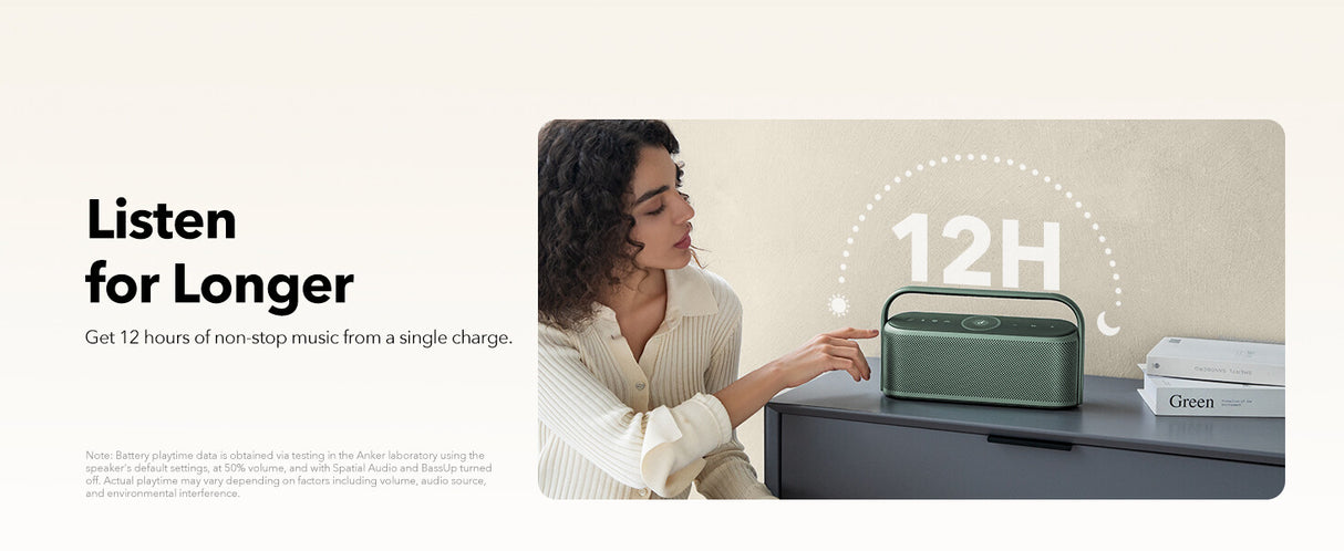 Anker Motion X600 Stereo portable speaker Grey 50 W