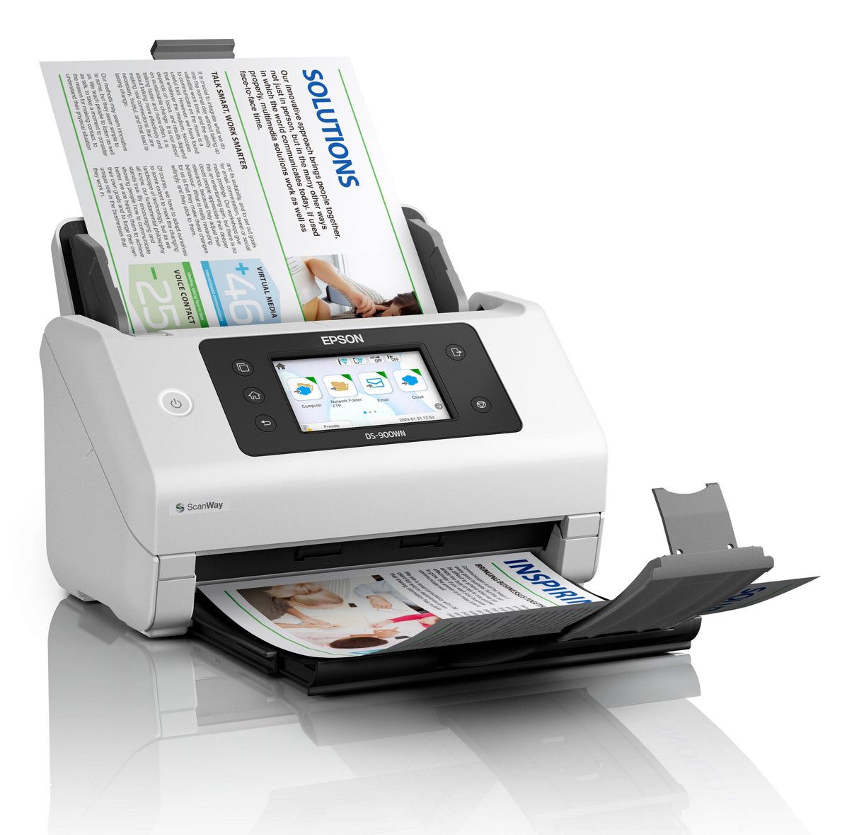 Epson WorkForce DS-900WN Sheet-fed scanner 600 x 600 DPI A4 White