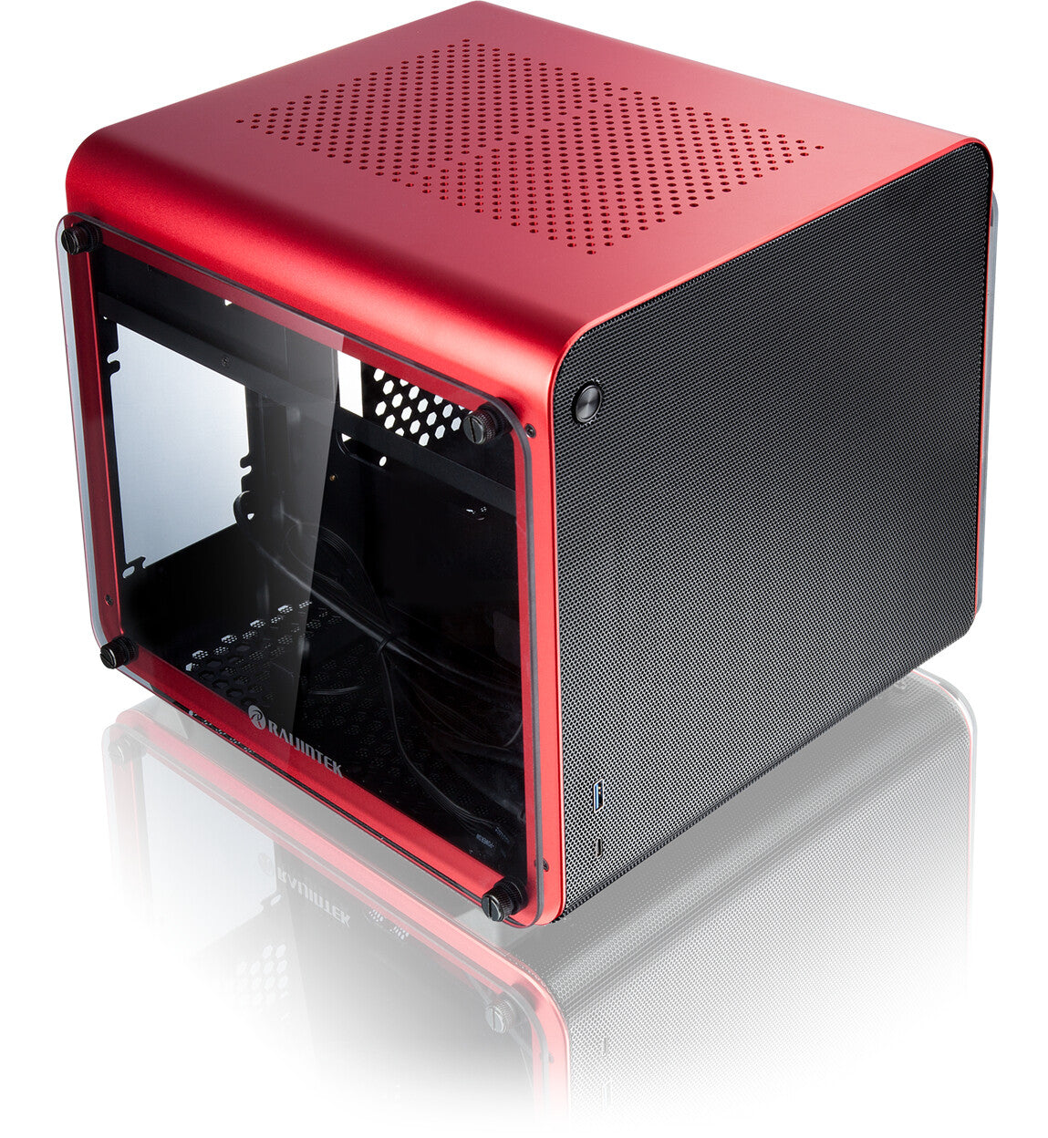 RAIJINTEK METIS EVO TGS Mini Tower Red