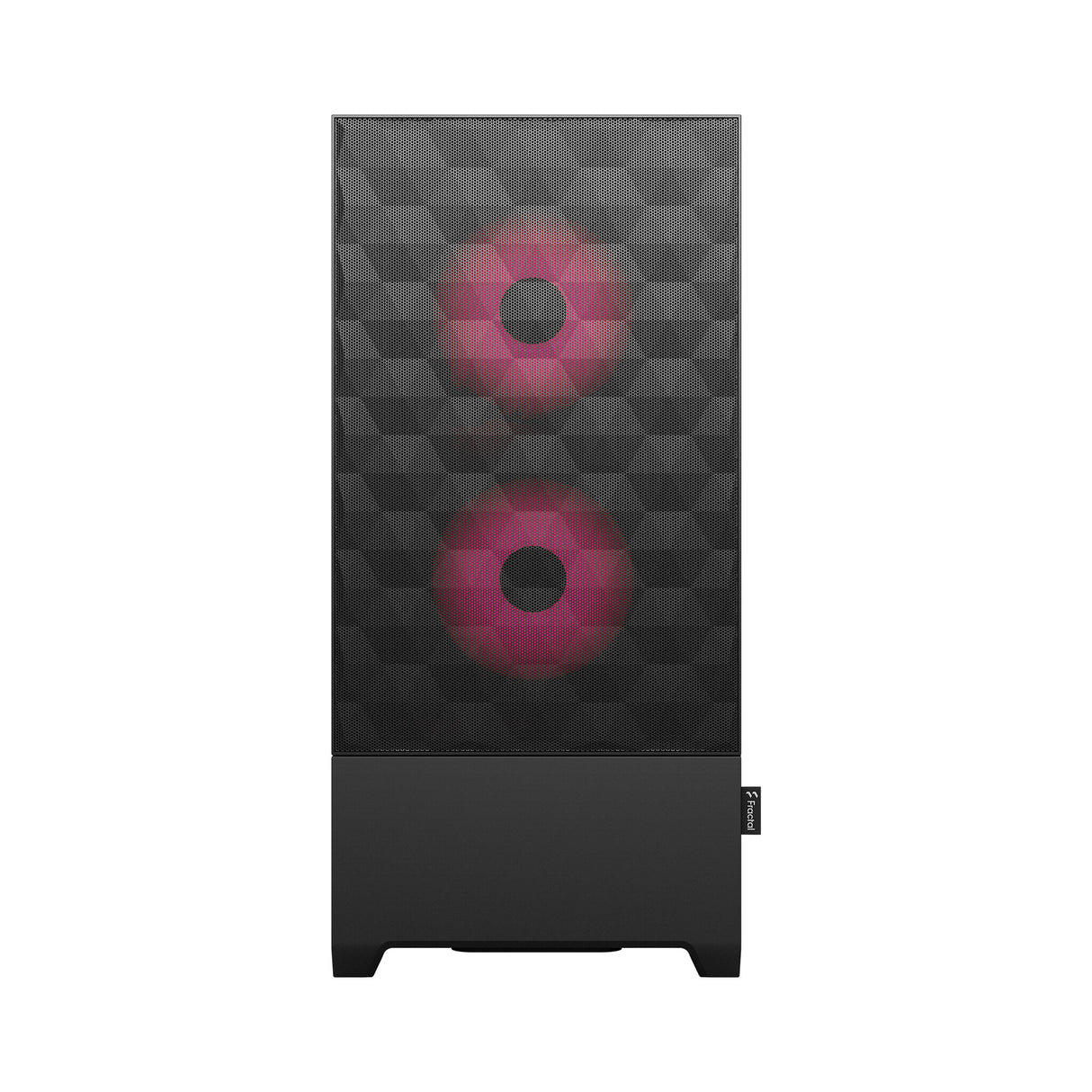 Fractal Design Pop Air RGB (Magenta Core TG) Boîtier de jeu avec fenêtre en verre transparent, ATX, façade en maille hexagonale, intérieur/accents magenta, 3 ventilateurs RVB et contrôleur ARGB