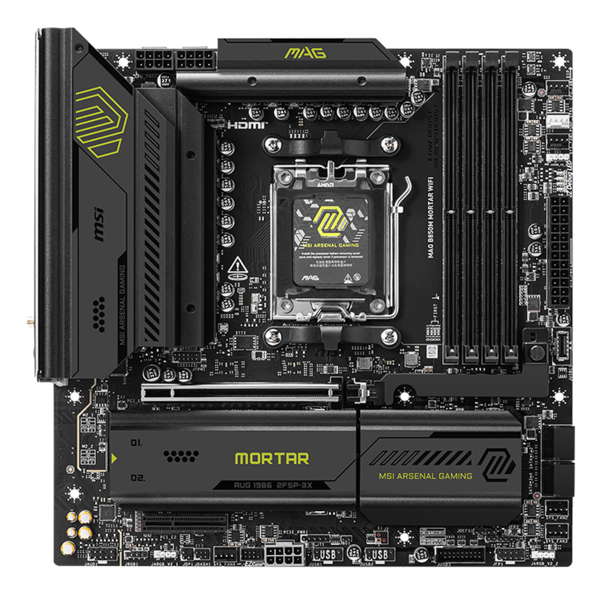 MSI MAG B850M MORTAR WIFI motherboard AMD B850 Socket AM5 micro ATX