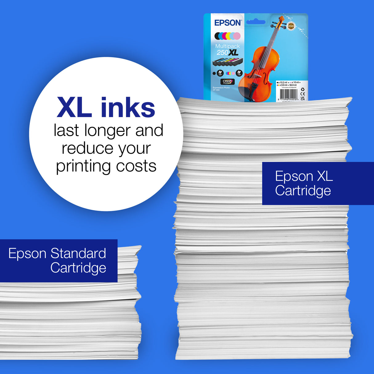 Epson Multipack 6-colours 250 Violin Claria Photo HD Ink