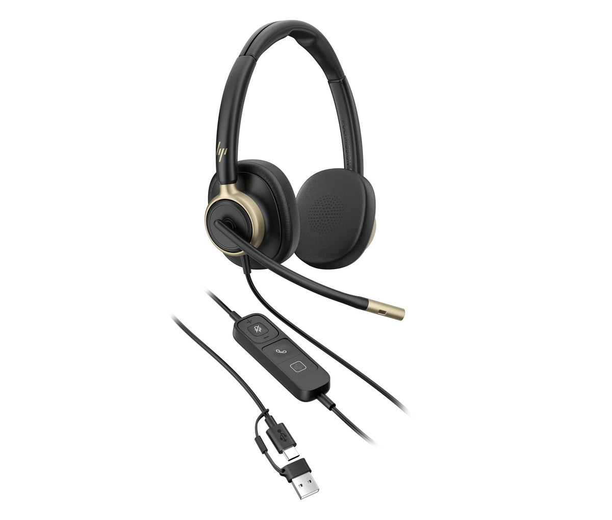 HP Poly Mission 825 Stereo USB Wired Headset (Bulk)
