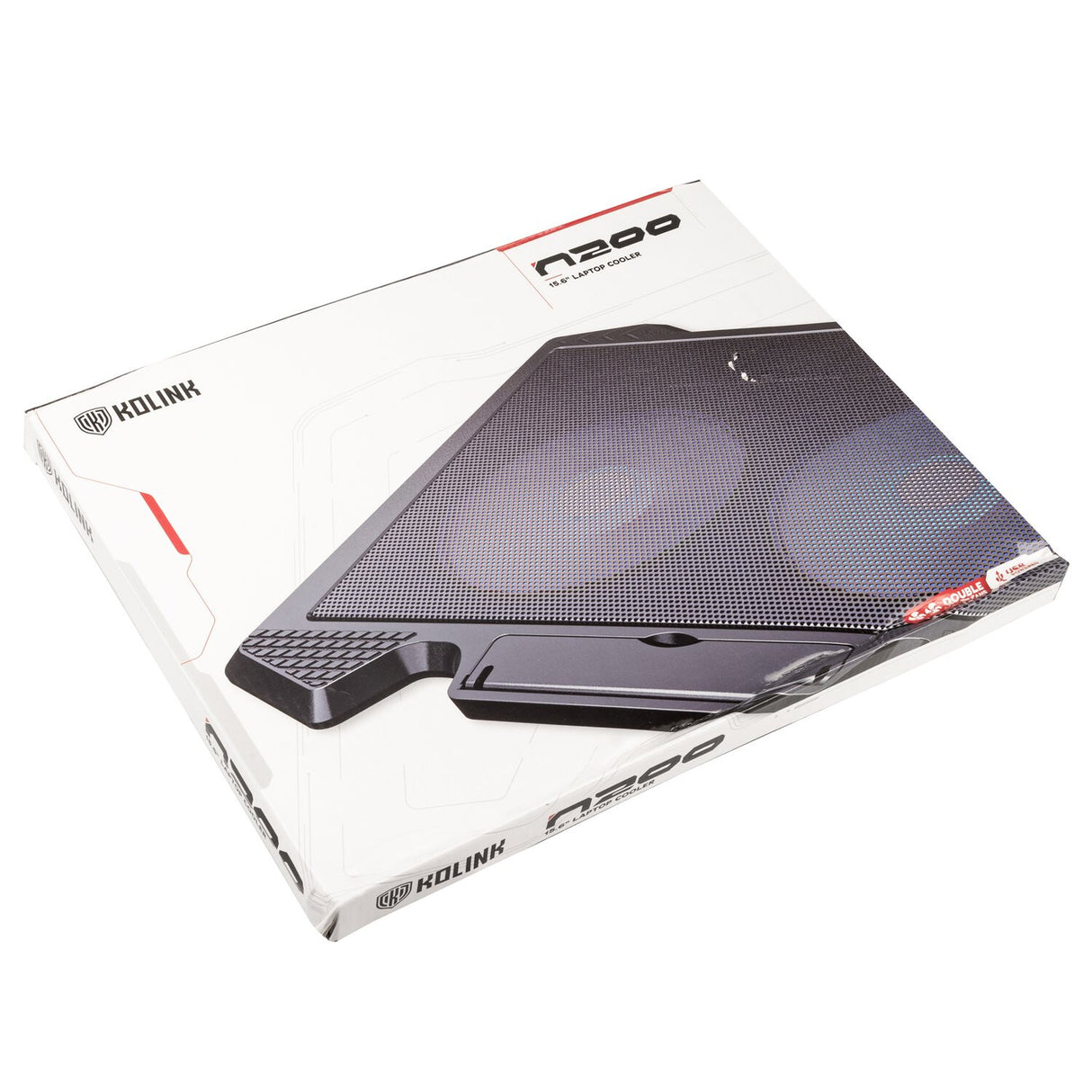 Kolink KL-N200 laptop cooling pad 39.6 cm (15.6") 1000 RPM Black