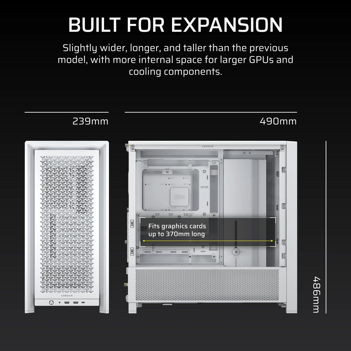 Corsair FRAME 4000D Midi Tower White