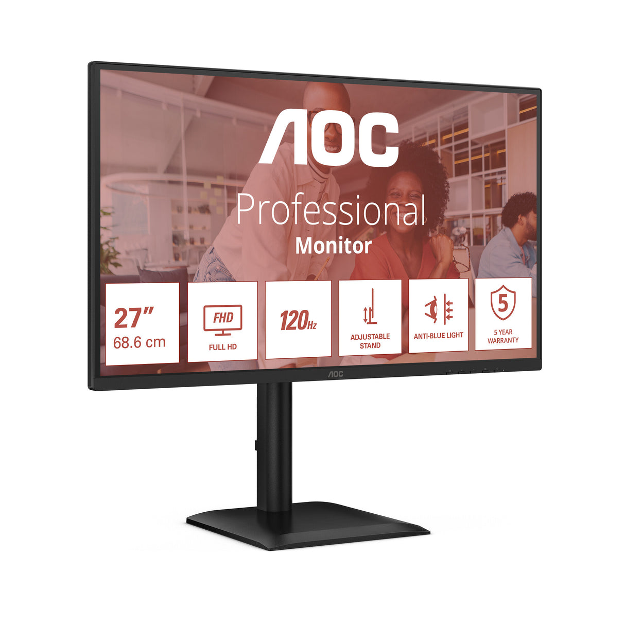 AOC 27E4U computer monitor 68.6 cm (27") 1920 x 1080 pixels Full HD LED Black