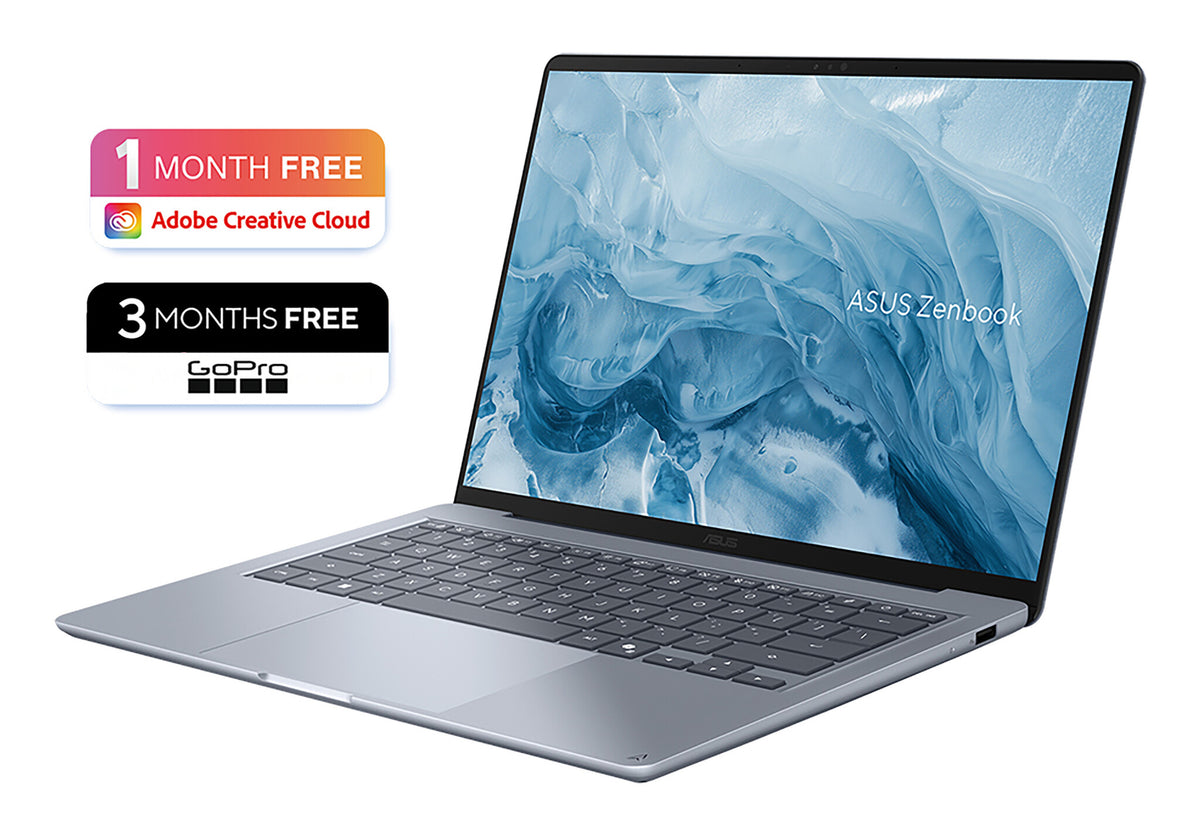 ASUS Zenbook 14 UX3480KA-U1004W Copilot+ PC AMD Ryzen™ AI 5 330 Laptop 35.6 cm (14") WUXGA 16 GB LPDDR5x-SDRAM 512 GB SSD Wi-Fi 6E (802.11ax) Windows 11 Home Blue