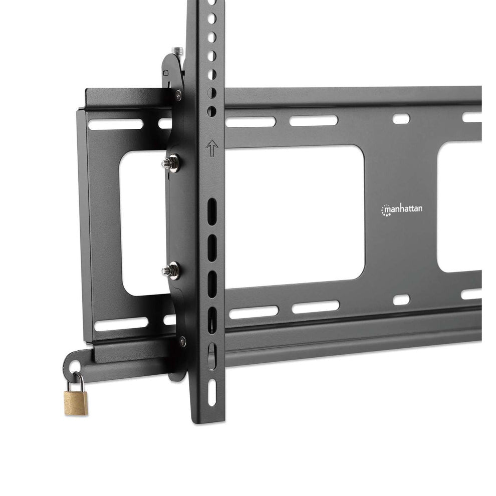 Manhattan Outdoor Wall Mount for TV & Monitors (Tiltable Anti Theft), For screens 37" to 65", VESA compatability: all between 200x200mm and 600x400mm - check the dimensions of the four mounting holes on back of screen to ensure it fits, Max 80kg, Lockable