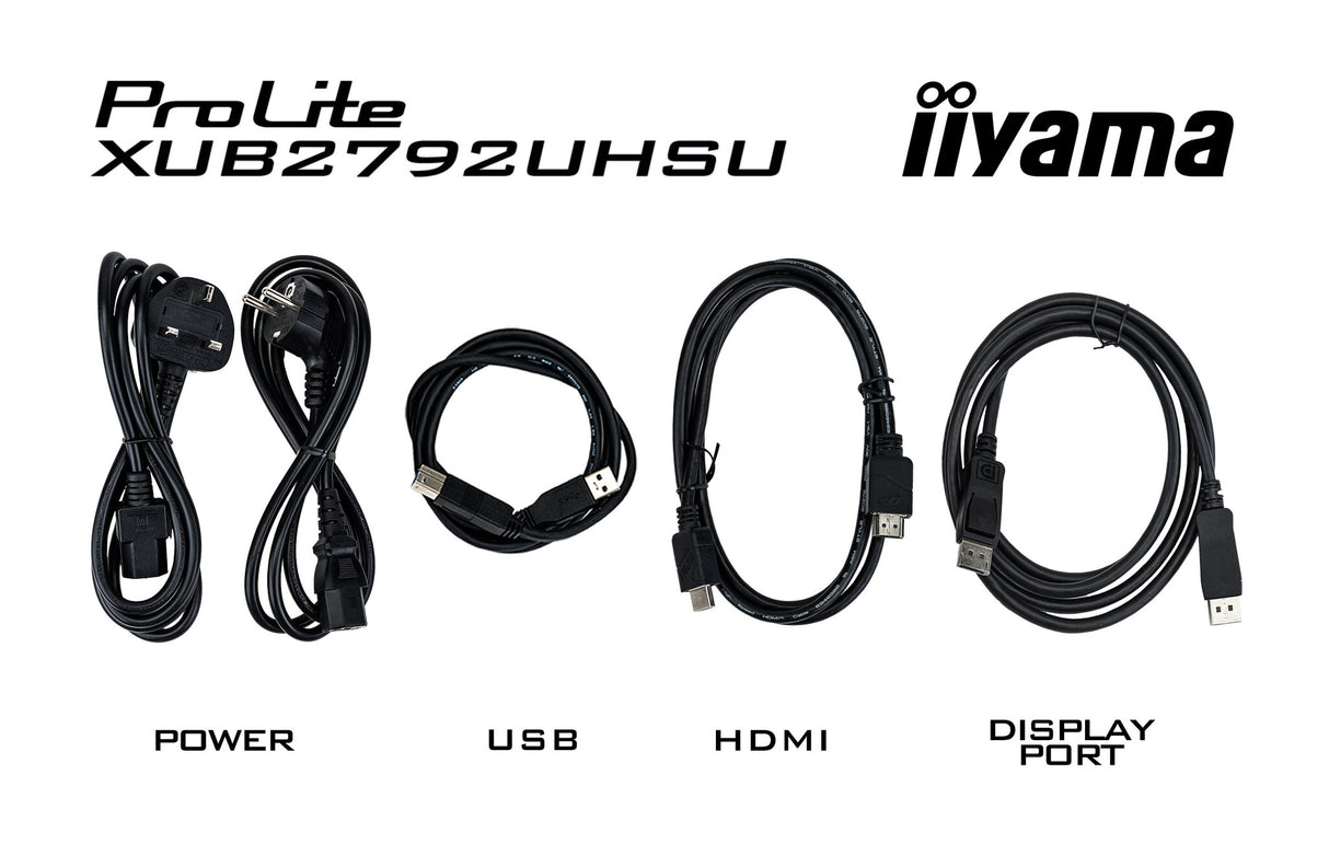 iiyama ProLite XUB2792UHSU-B6 computer monitor 68.6 cm (27") 3840 x 2160 pixels 4K Ultra HD LED Black