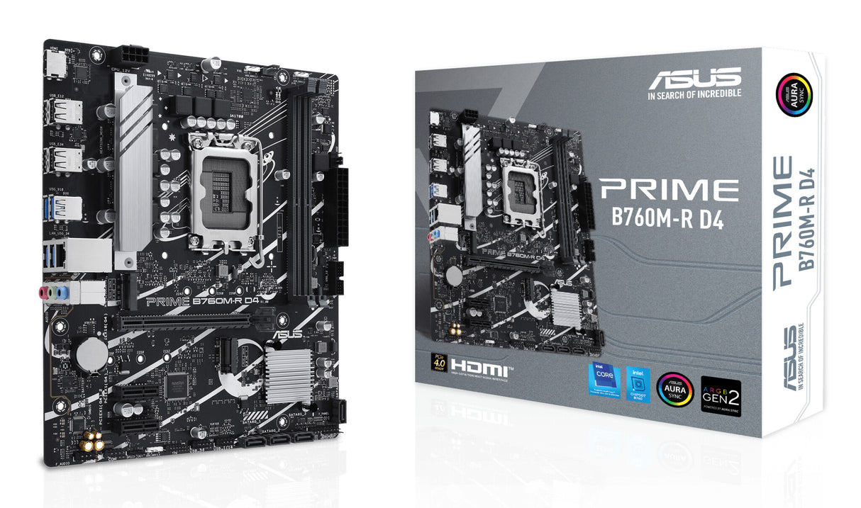 ASUS PRIME B760M-R D4 Intel B760 LGA 1700 micro ATX