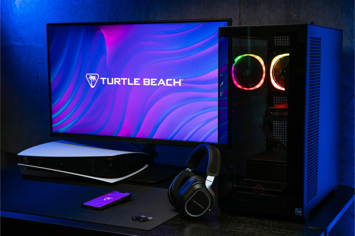 Turtle Beach Stealth 700 Black PlayStation Wireless Gaming Headset with up to 80 hour Battery, Bluetooth, Dual Transmitters and 60mm Speakers for PS5, PS4, PC and Mobile