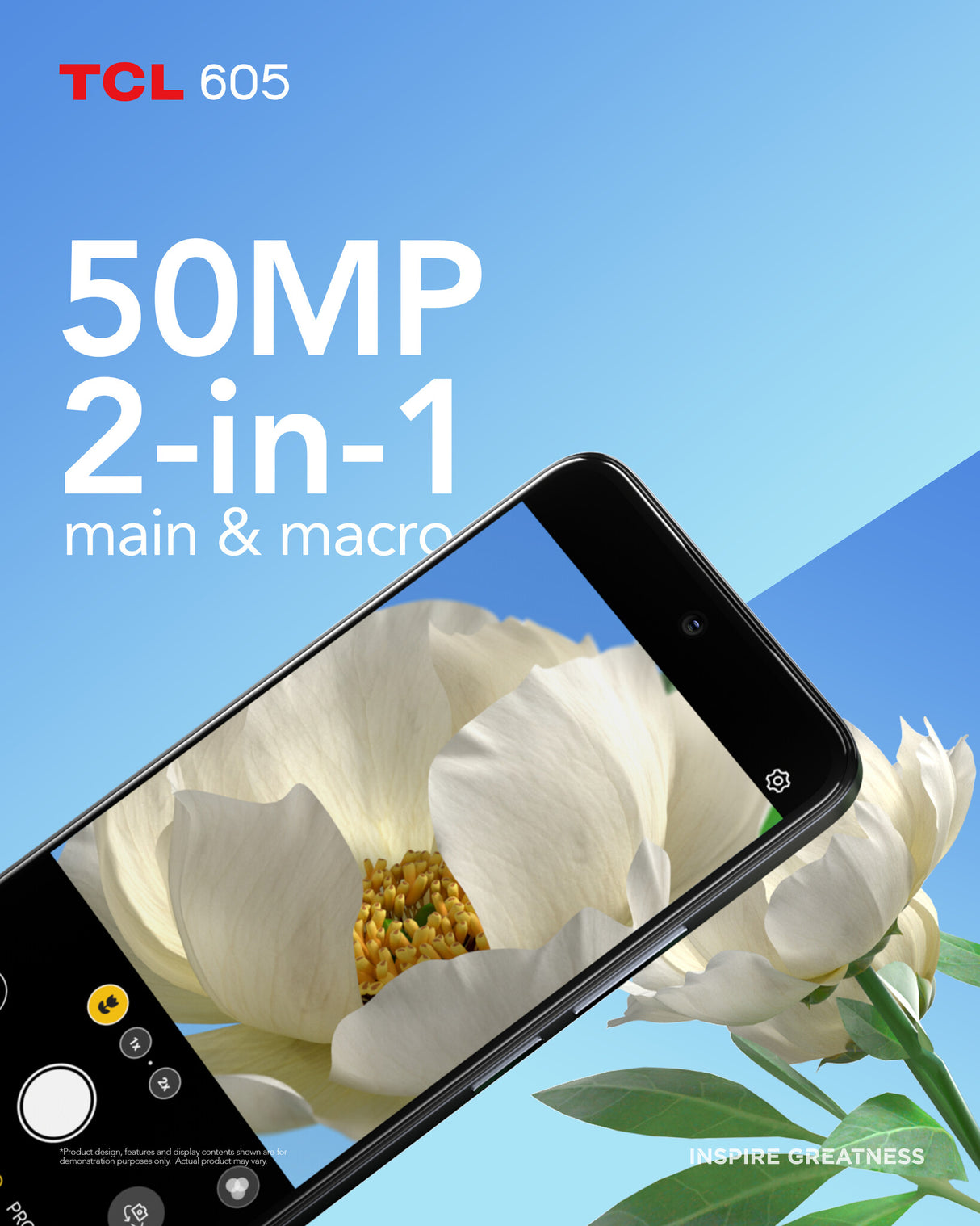 TCL 605 16.9 cm (6.67") Dual SIM Android 15 4G USB Type-C 4 GB 128 GB 5200 mAh Blue