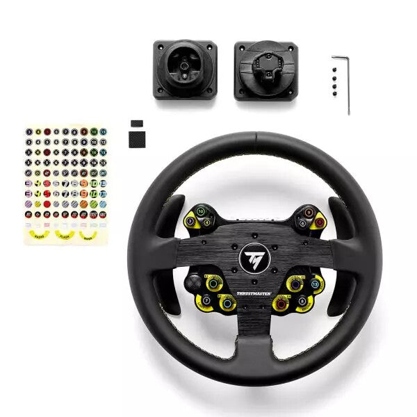 Thrustmaster Evo Racing 32R Leather Black, Yellow Steering wheel PC, PlayStation 4, PlayStation 5, Xbox, Xbox One