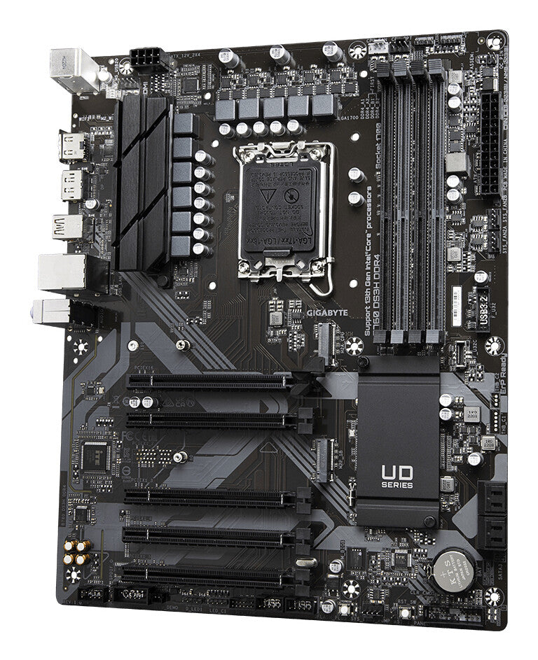 Placa base Gigabyte B760 DS3H DDR4, Intel Socket 1700, 12.ª/13.ª generación, 1 PCIe 4.0 x16, 2 PCIe 4.0 M.2, ATX, USB tipo C, LAN 2,5 GbE, HDMI, DisplayPort, Smart Fan 6, Q-Flash Más